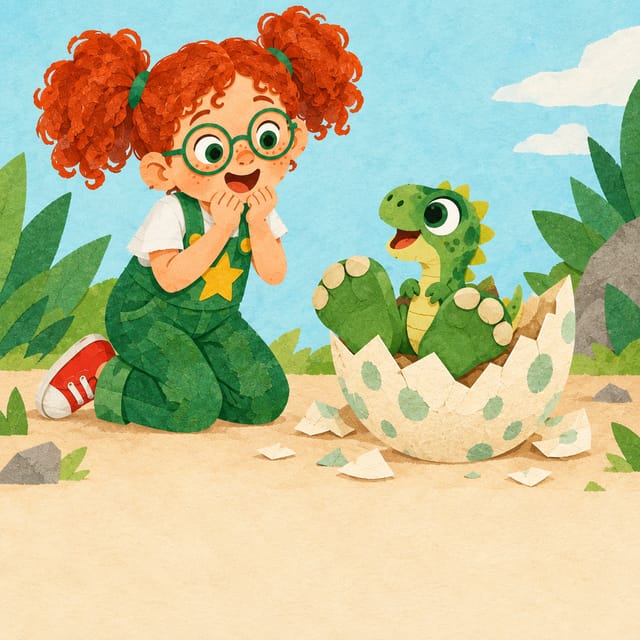 Gouache and cut paper: the egg hatches