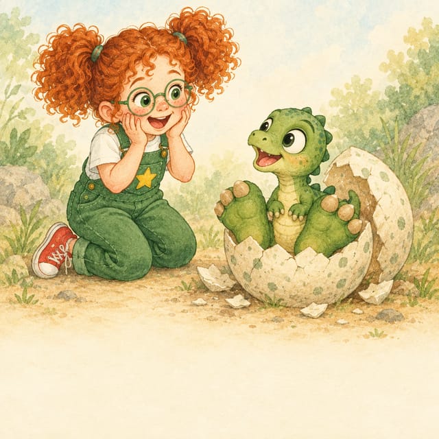 Watercolor: the egg hatches
